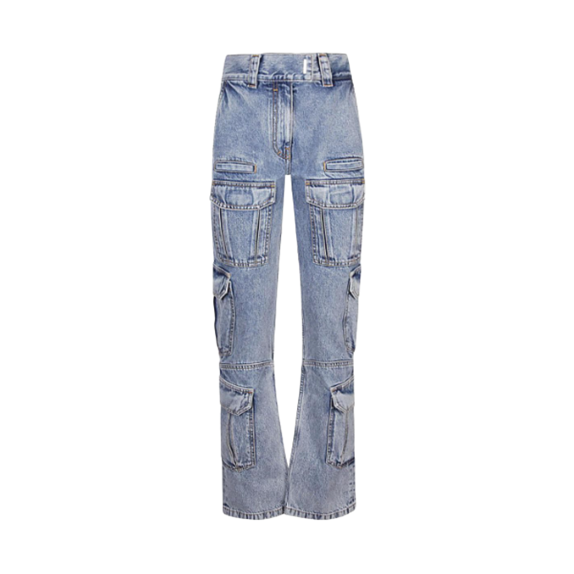 (W) 지방시 데님 카고 진 라이트 블루((W) Givenchy Denim Cargo Jeans Light Blue)
