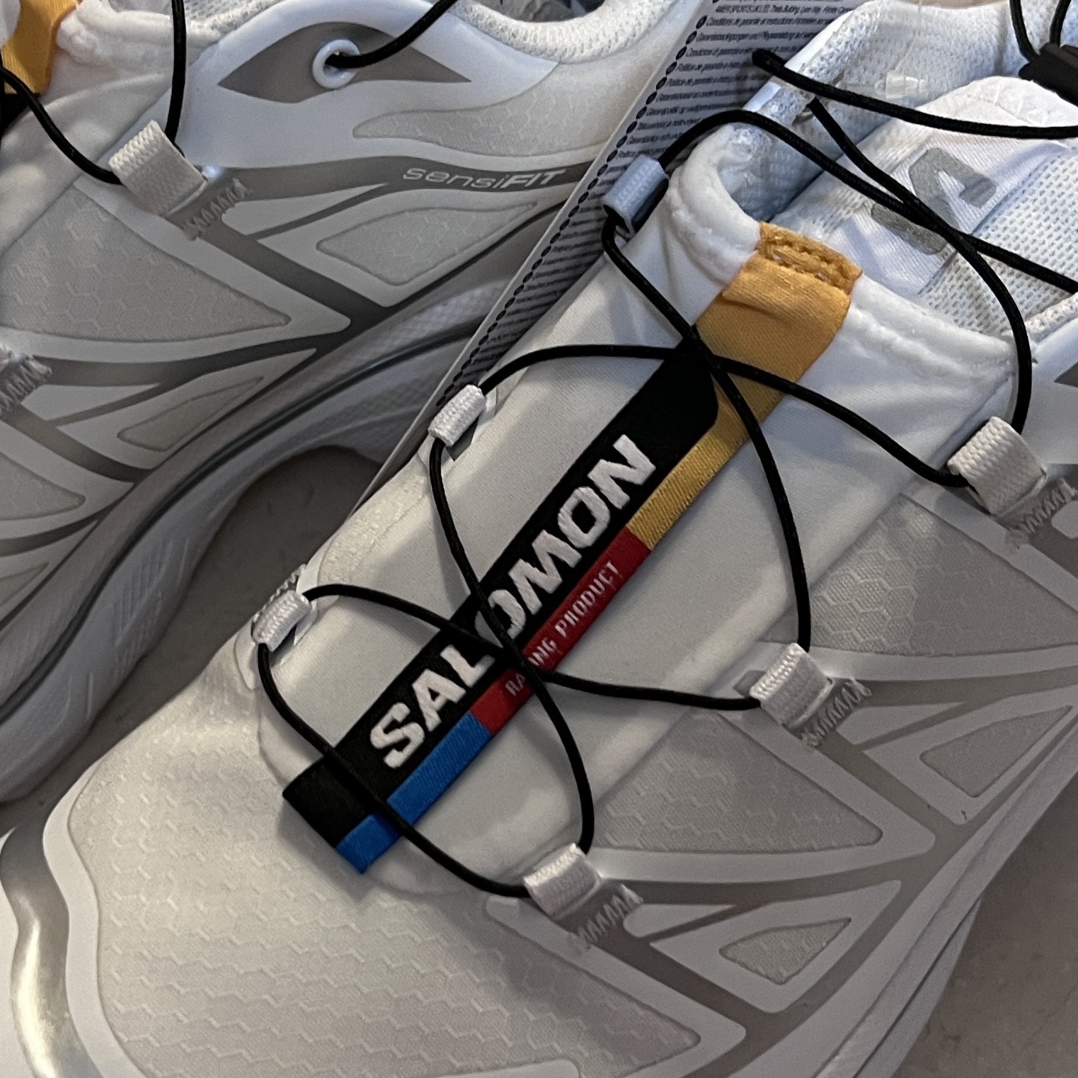 Salomon XT-6 Gore-Tex White Silver 착용 스타일