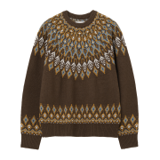 Uniform Bridge Nordic Crewneck Knit Brown