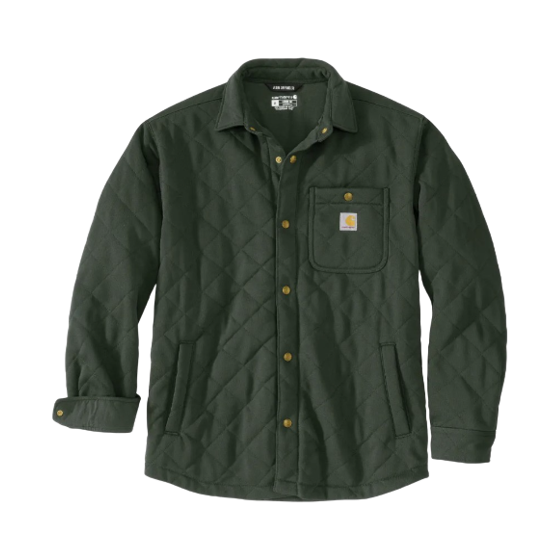 107270-GI5 Carhartt Rain Defender Loose Fit Heavyweight Fleece Regular Shirt Jacket Forestry Green