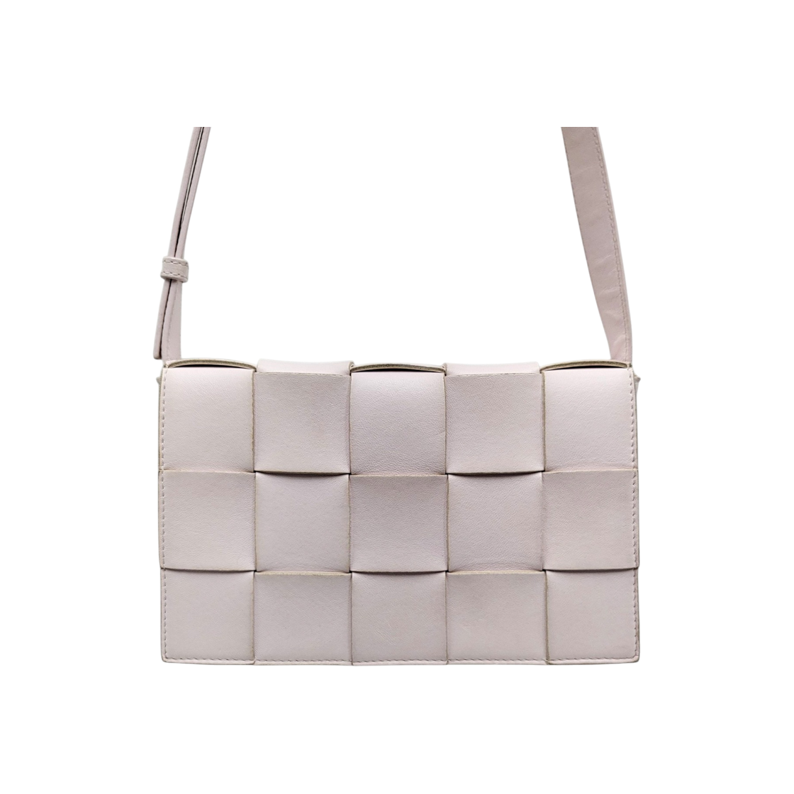 보테가 베네타 578004 핑크 인트레치아토 위빙 카세트 크로스백(Bottega Veneta Pink Intrecciato Woven Cassette Crossbody Bag) - 1