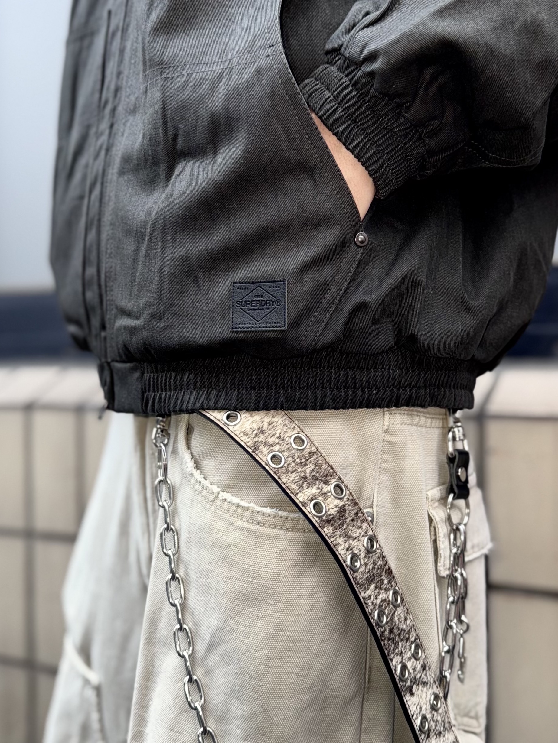 Nonnod Double Knee Cover Pants Vintage Beige, Nonnod Double Knee Cover Pants Vintage Beige 착용 스타일 - 4