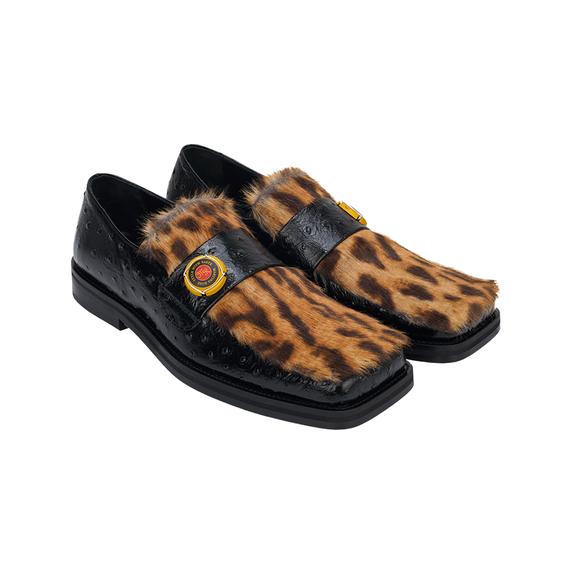 마틴 로즈 샴페인 캡 스퀘어 토 로퍼 블랙 - 25FW(Martine Rose Chanpagne Cap Square Toe Loafer Black - 25FW) - 4