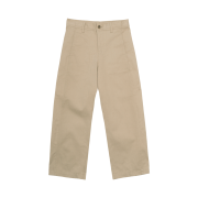 Arrayed Fatigue Wide Balloon Chino Pants Beige