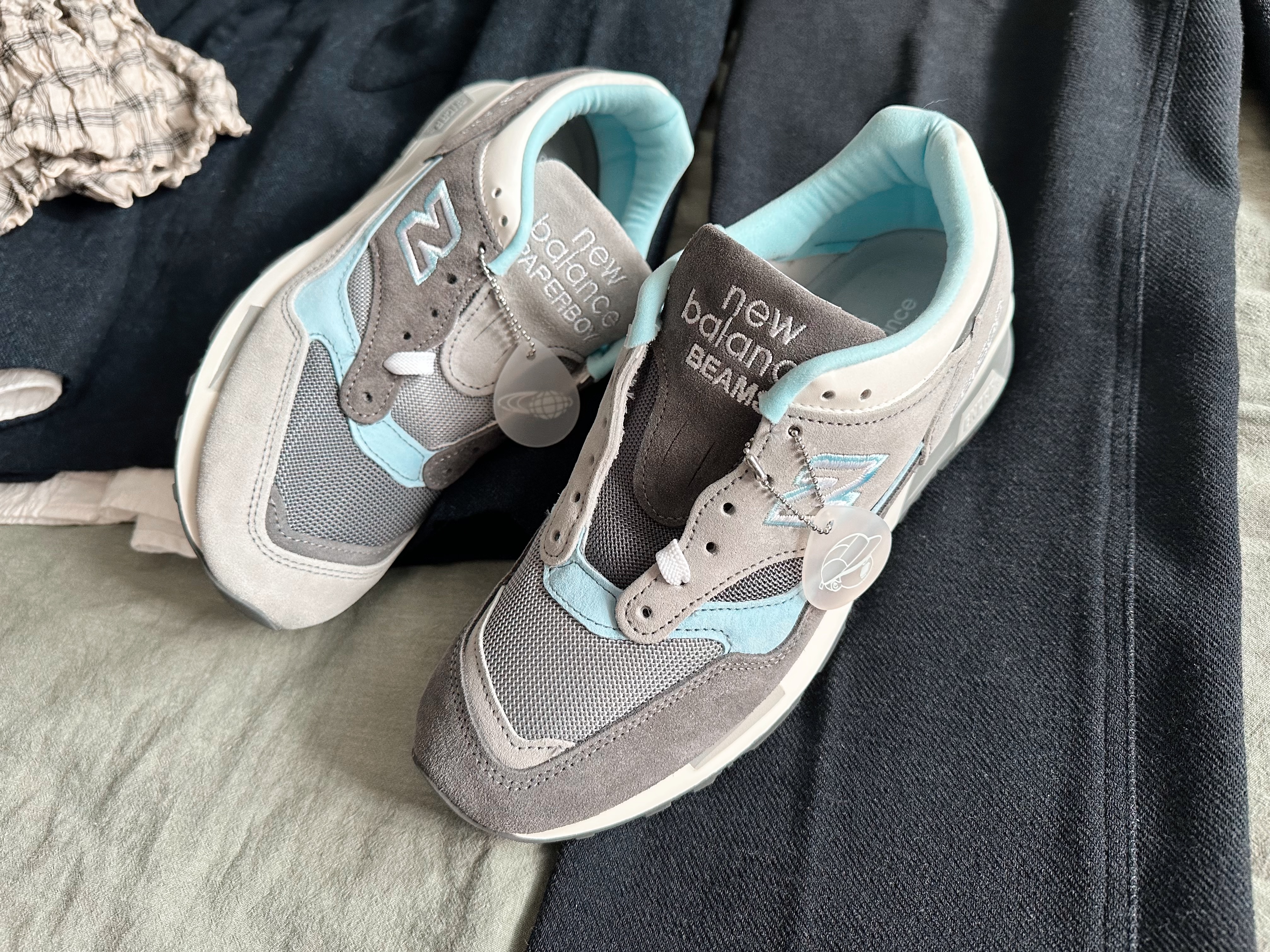 New Balance x Paperboy Paris x Beams 1500 Made in UK Ice Boy 착용 스타일