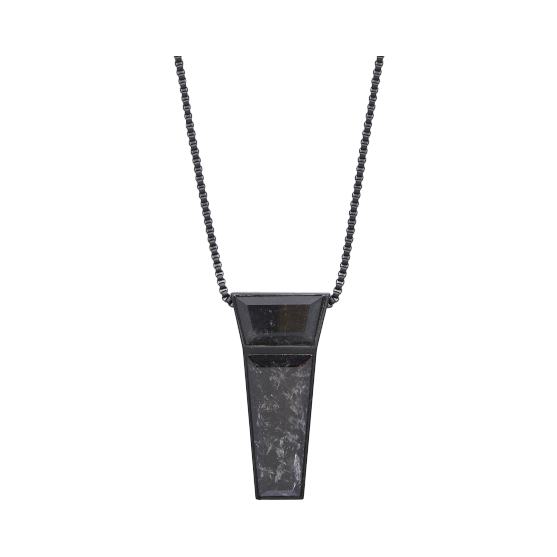 rj0000027mmtsbk-09 Rick Owens Crystal Trunk Charm in Brass And Rock Crystal Black