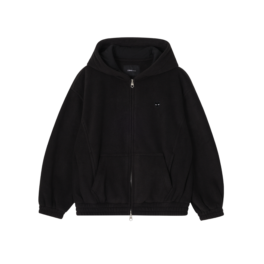 SH5TS816BK SONGZIO ZZERO Fleece Panther Hood Zip Up Black