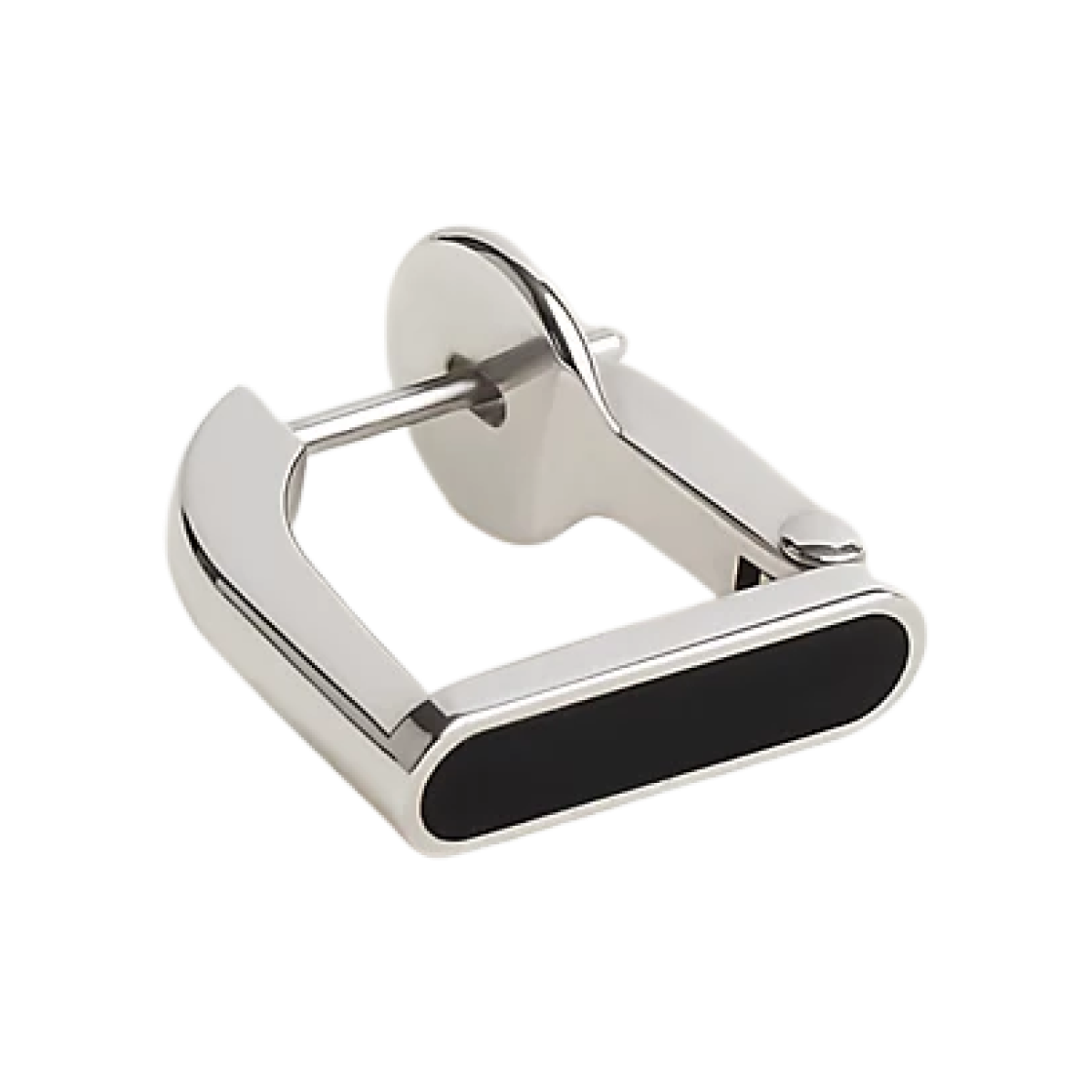 에르메스 에트리에 싱글 이어링 래커드 메탈 & 팔라듐 하드웨어 누아(Hermes Etrier Single Earring Lacquered Metal & Palladium Noir)