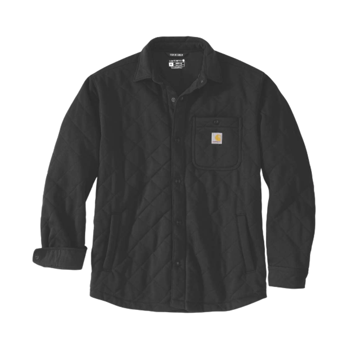 칼하트 레인 디펜더 루즈 핏 헤비웨이트 플리스 셔츠 자켓 블랙(Carhartt Rain Defender Loose Fit Heavyweight Fleece Shirt Jacket Black)