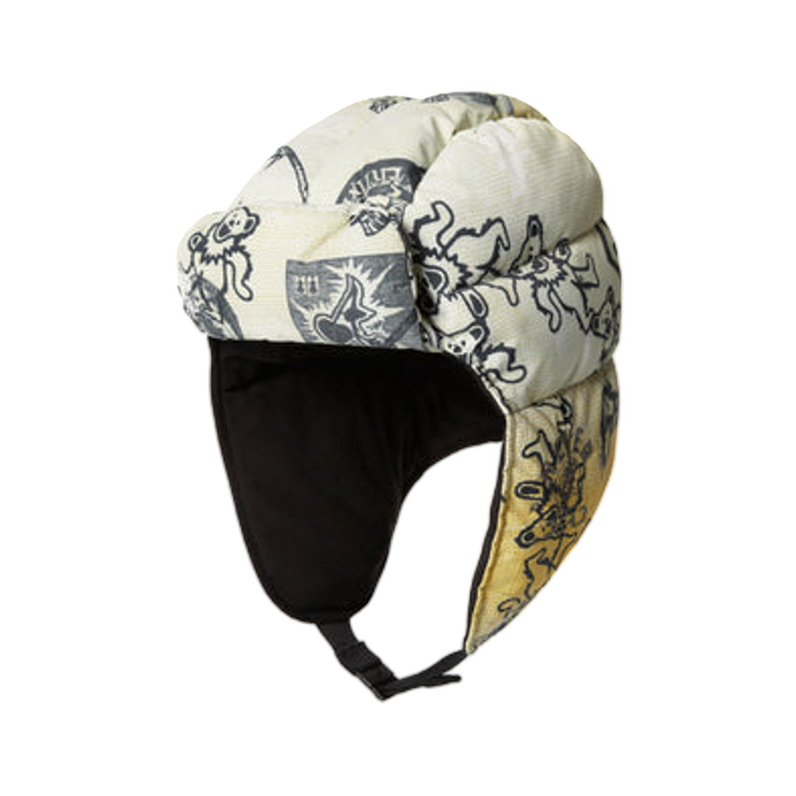 GD253WHWHT02ICP Thisisneverthat x Grateful Dead Puffer Down Trooper Hat Iconography