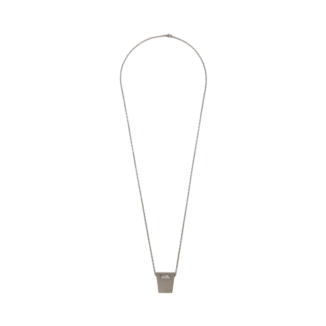 rj0000063mmthe6-128 Rick Owens Dogtag in Brass Silver