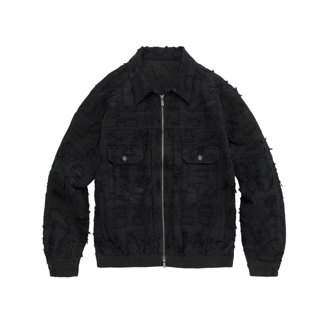 폴리테루 풀 보로 스윙 탑 블랙