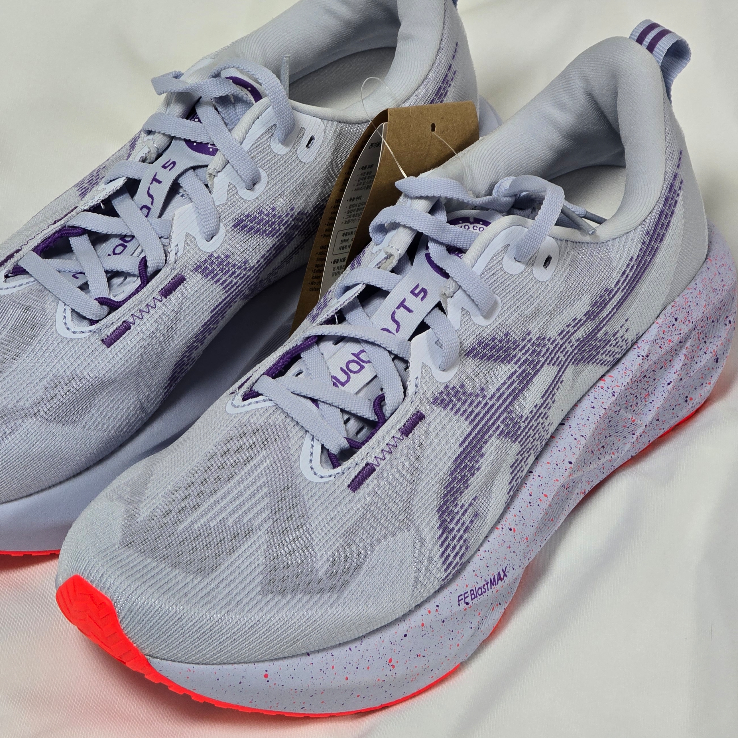 Asics Novablast 5 Tokyo Blue Fade Edo Purple 착용 스타일