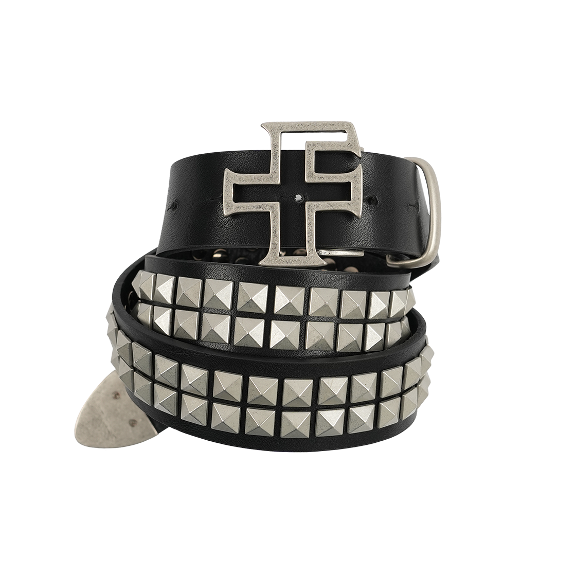 파프롬왓 파 아이콘 스터드 벨트 블랙(farfromwhat far icon stud belt_black)