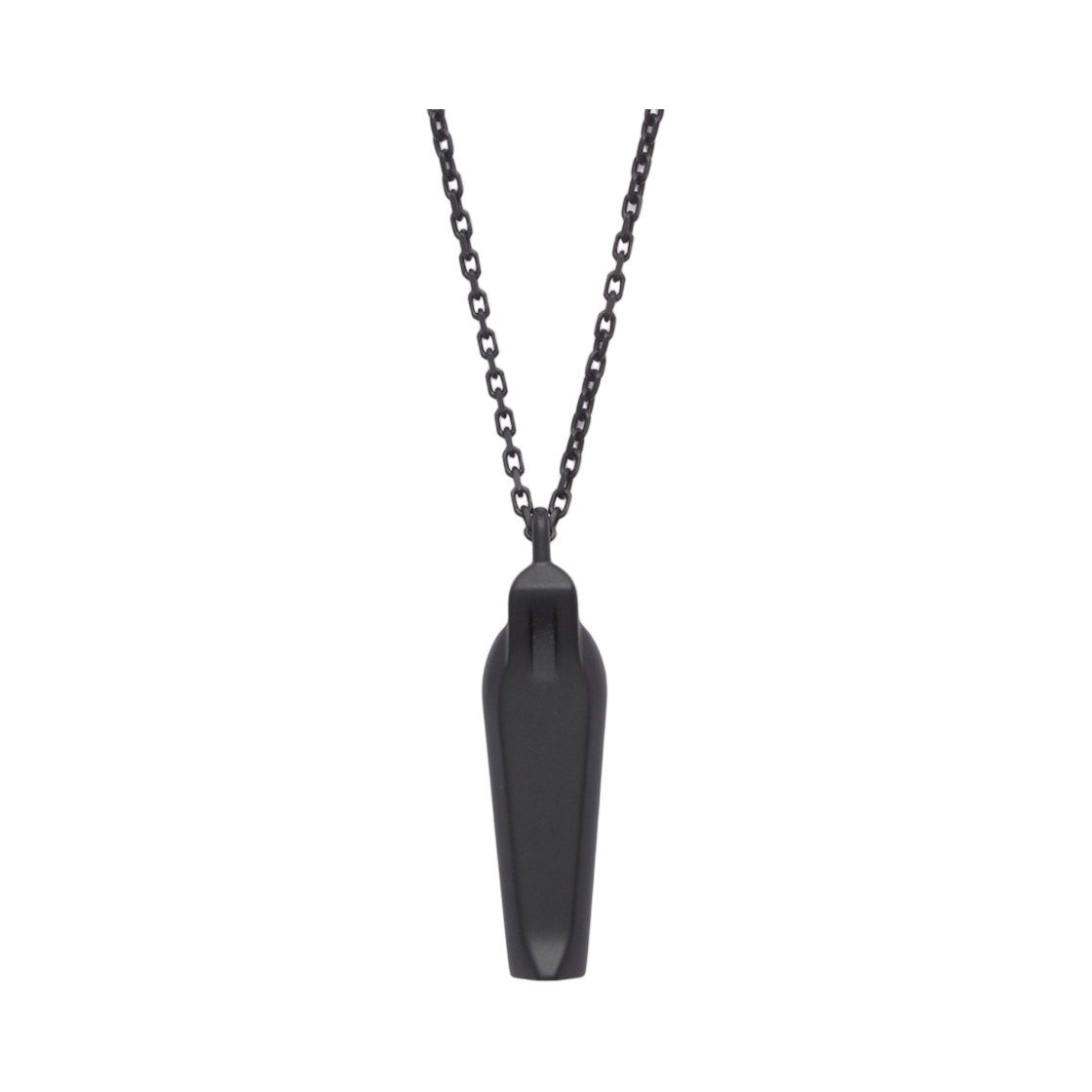 rj0000031mmtbk-09 Rick Owens Sarcophagus Charm in Brass Black