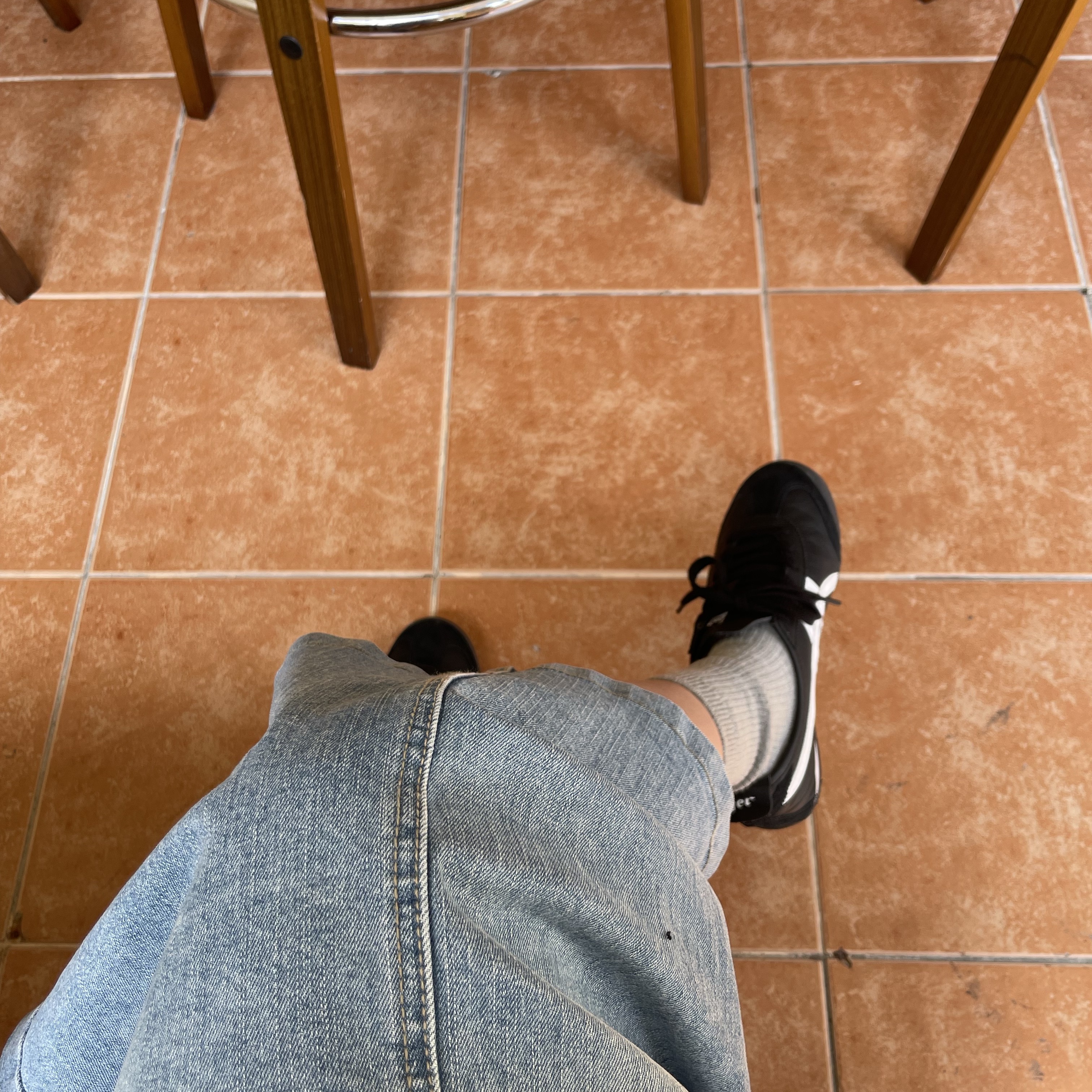 Onitsuka Tiger Mexico 66 Black White 착용 스타일 - 1
