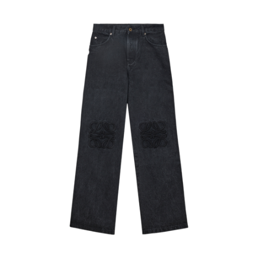 로에베 애너그램 데님 배기 진 블랙(Loewe Anagram Baggy Jeans in Denim Black)