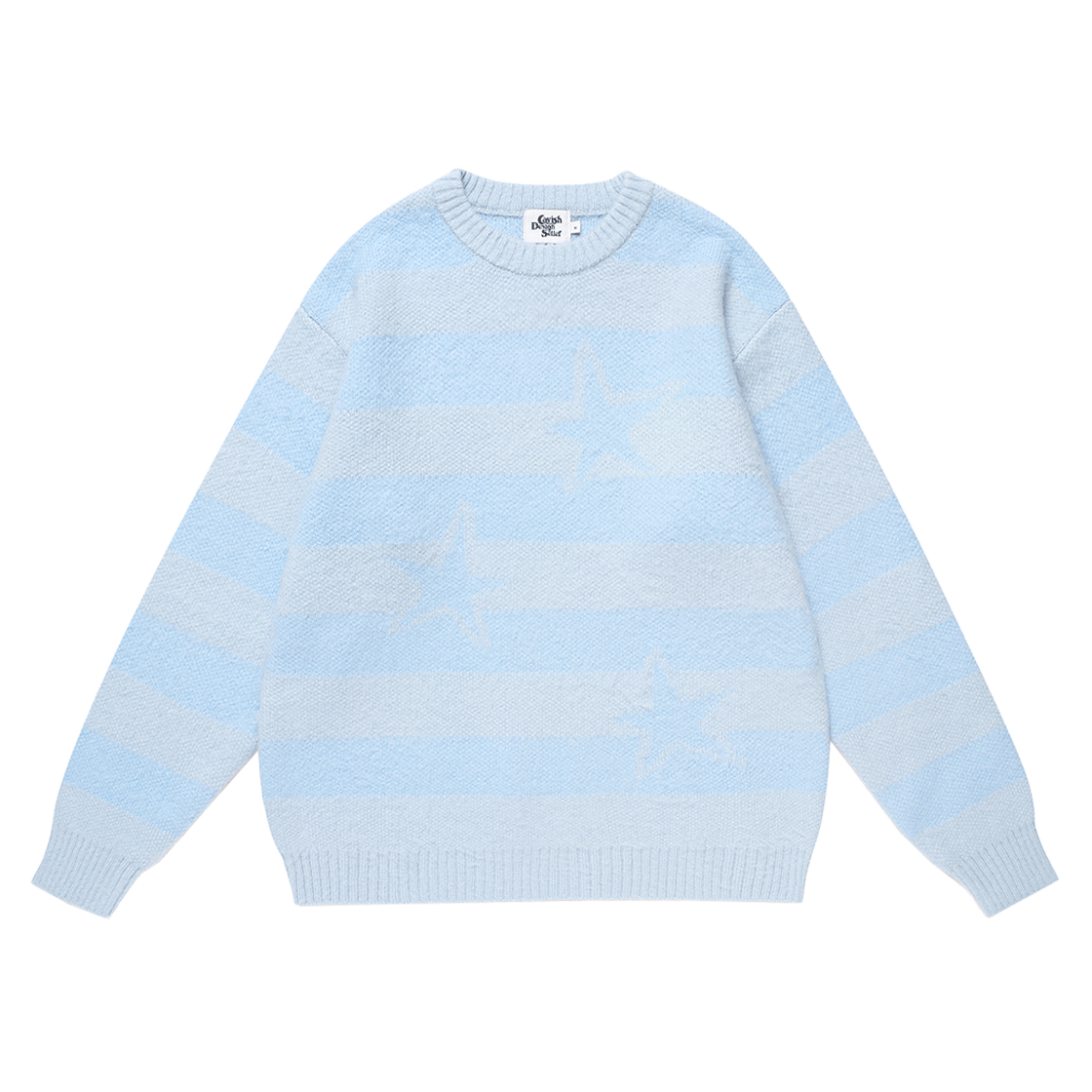CV2FFUK600ABL CAVISH Brushed Star Knit Sweater Blue
