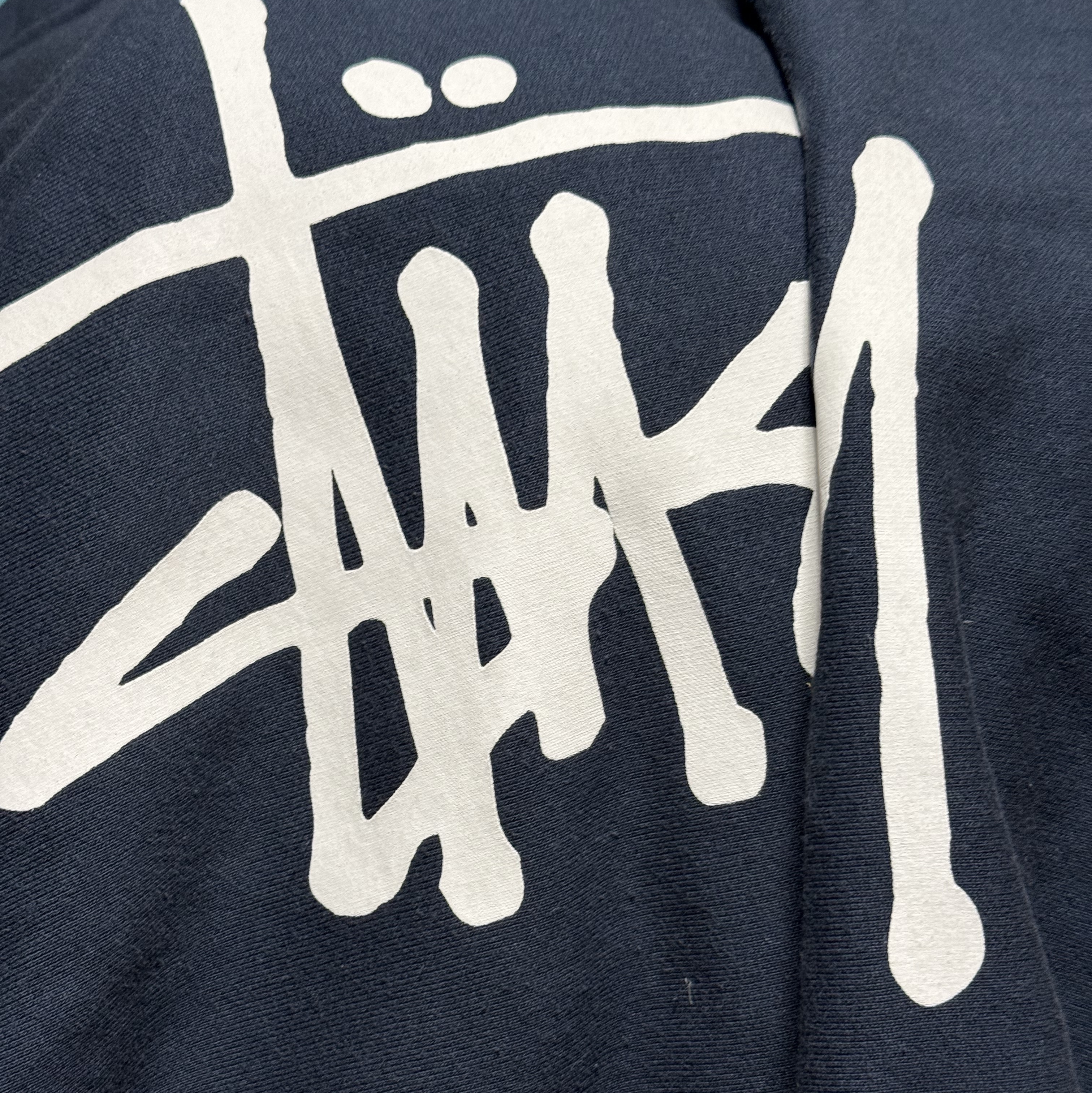 Stussy Basic Stussy Hoodie Navy 착용 스타일