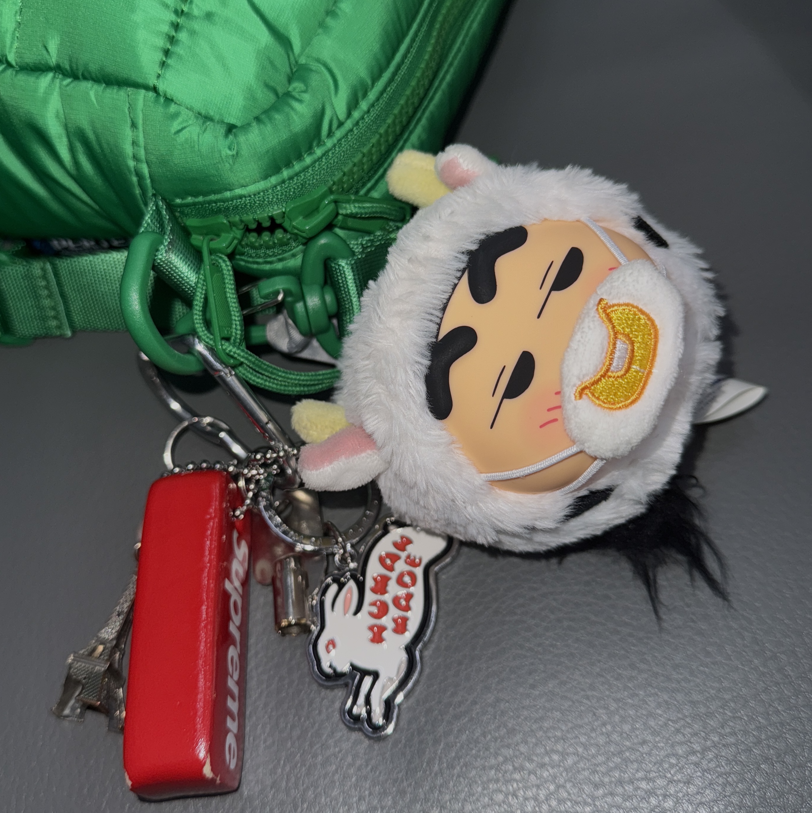 Human Made Heart Carabiner Silver, Human Made Animal Keychain #1 Silver 착용 스타일