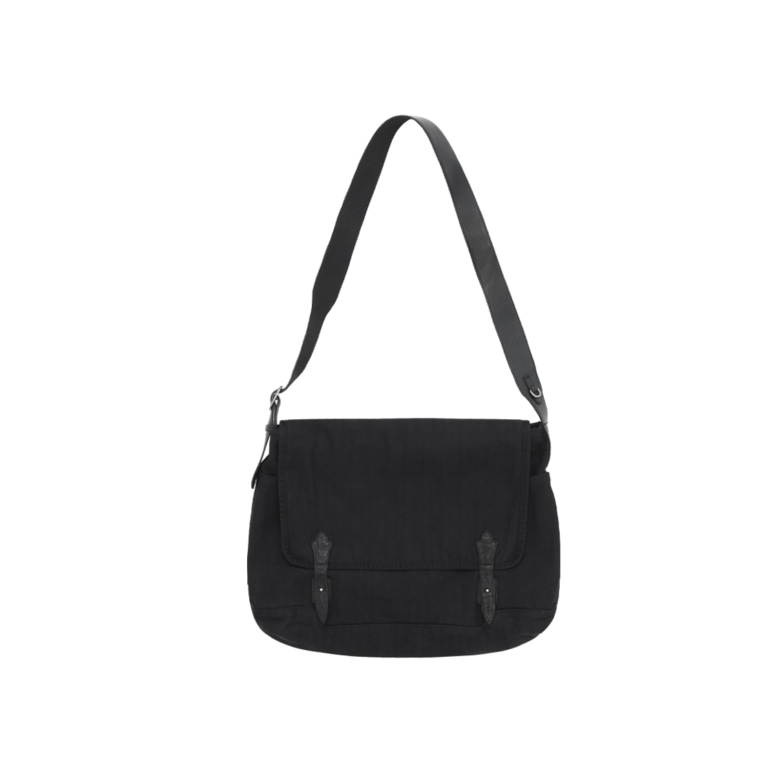 폴리테루 플뢰르 메신저 백 스트라이프 블랙(Polyteru Fleur Messenger Bag Striped Black)