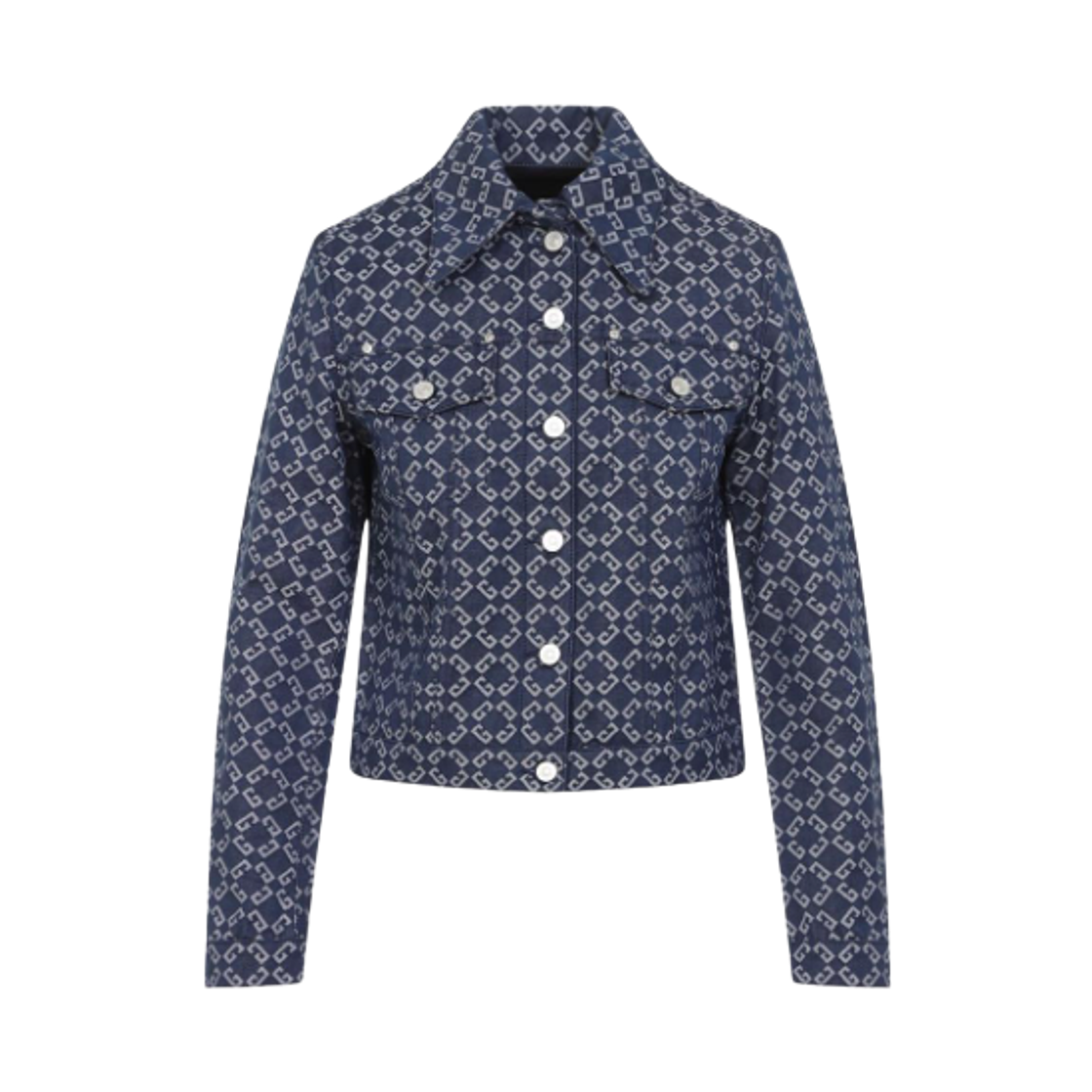 (W) 지방시 모노그램 72 데님 자켓 블루((W) Givenchy Monogram 72 Denim Jacket Blue)