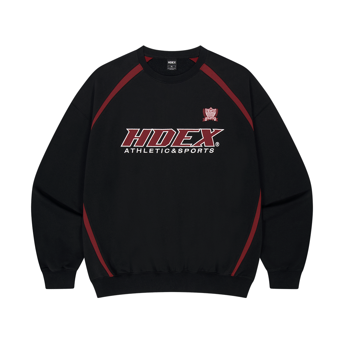 H253MOLMM010BK HDEX Origin Color Block Sweat shirt Black