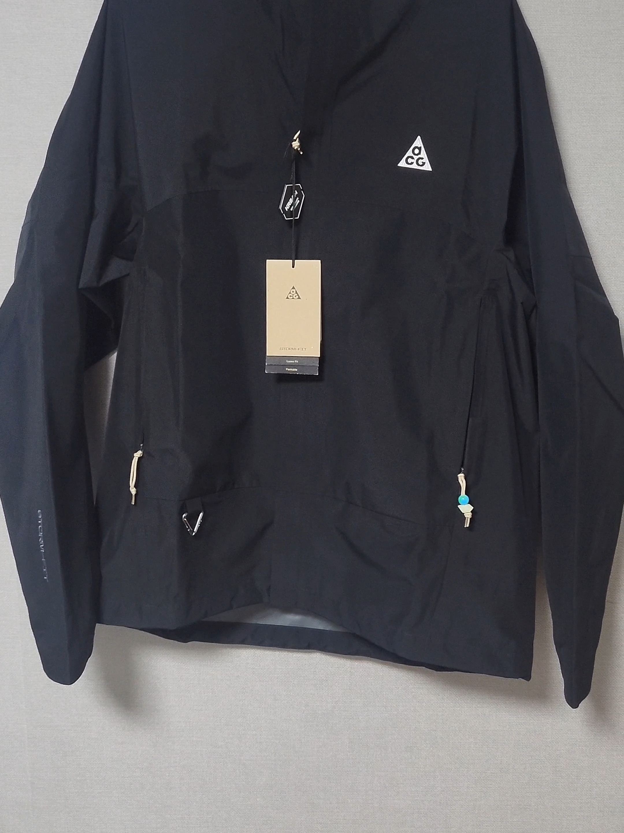 Nike ACG Storm-Fit ADV Cascade Rains Full Zip Jacket Black - Asia 착용 스타일