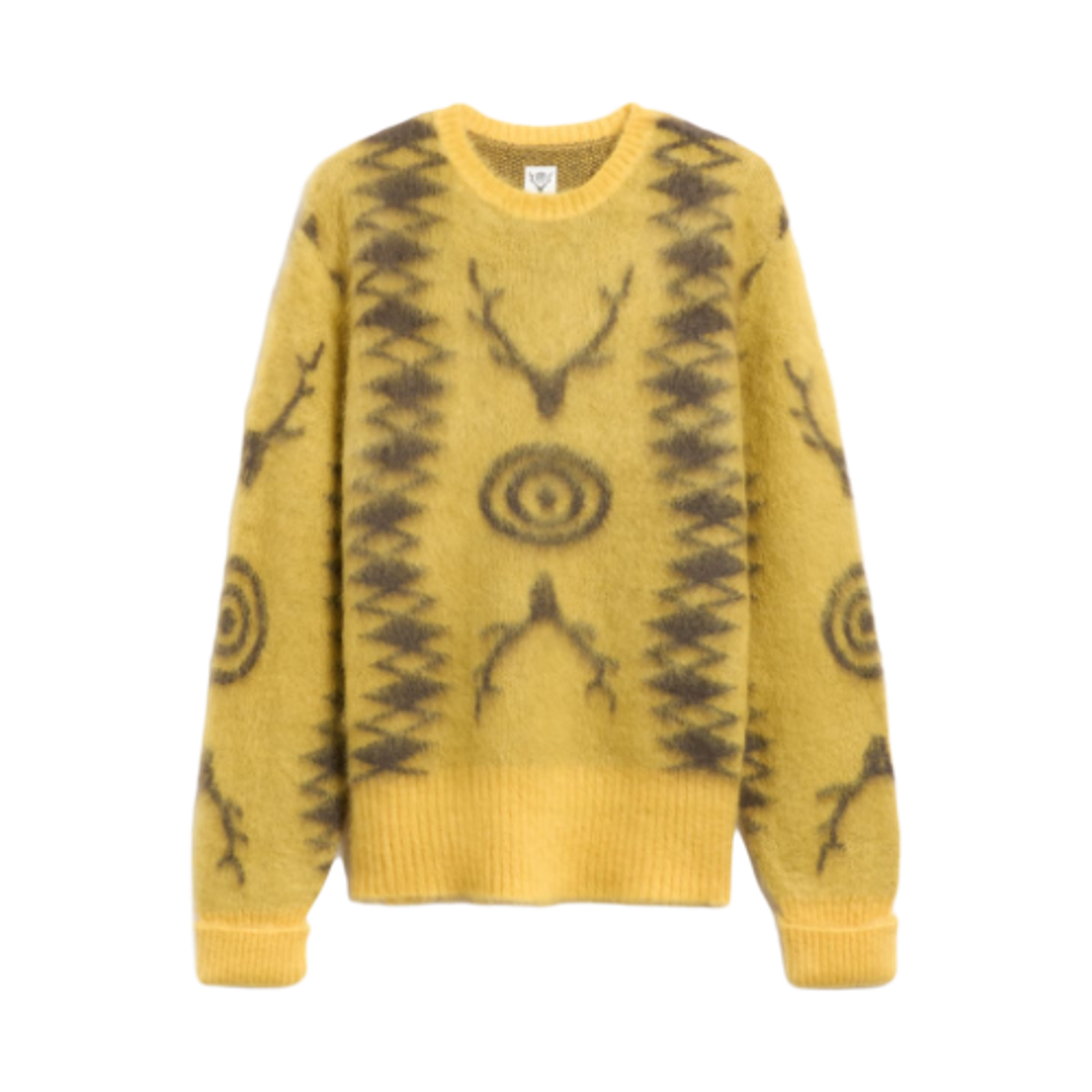 사우스2 웨스트8 루즈 핏 스웨터 옐로우(South2 West8 Loose Fit Sweater Yellow)