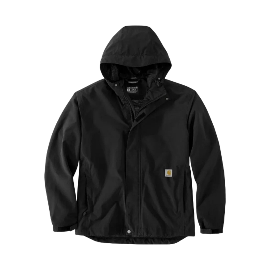 106434-N04 Carhartt Storm Defender Loose Fit Lightweight Rain Jacket Black