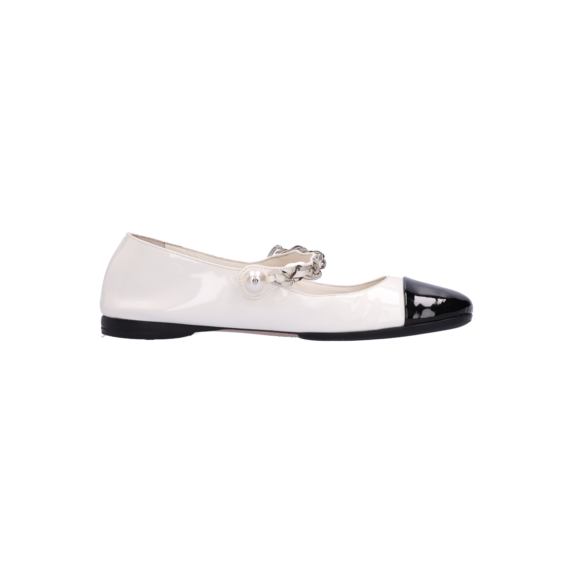 IT5ICGN4GTKR Miu Miu Patent Ballerina Flats 37.5