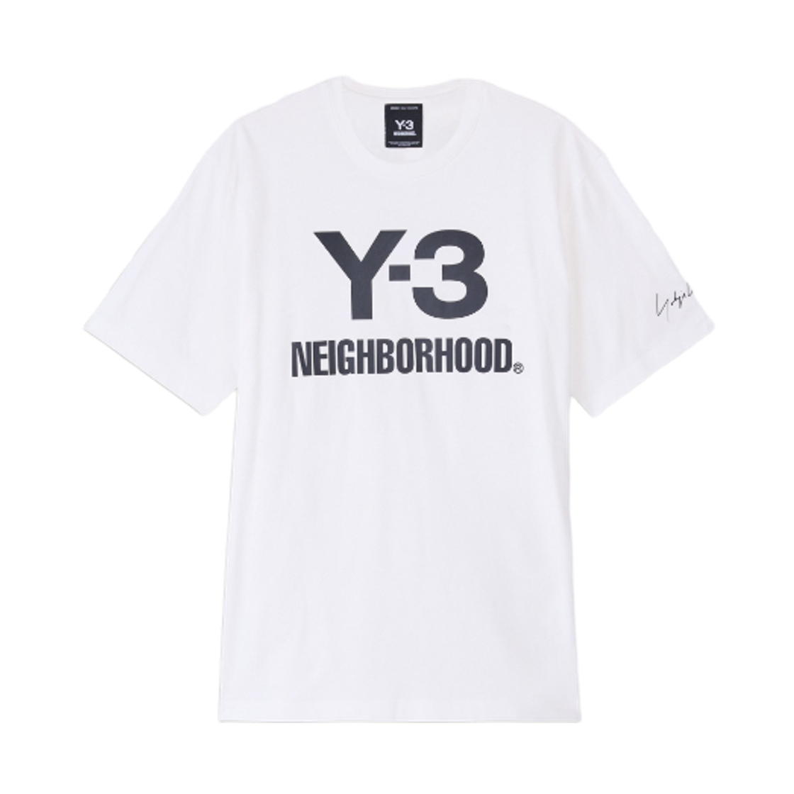 Y-3 x 네이버후드 로고 티셔츠 코어 화이트(Y-3 x Neighborhood Logo T-Shirt Core White)