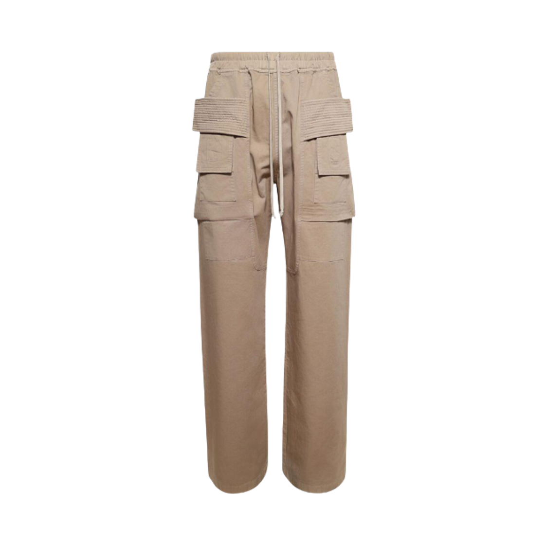 DU02E7394-TW-88 Rick Owens Creatch Wide Cargo Drawstring Pants Dirty Pearl
