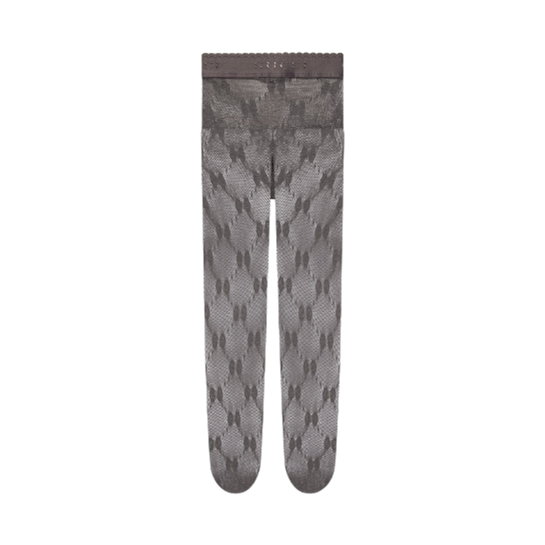 691619-3GAHR-1281 (W) Gucci GG Knit Tights Graphite Silver