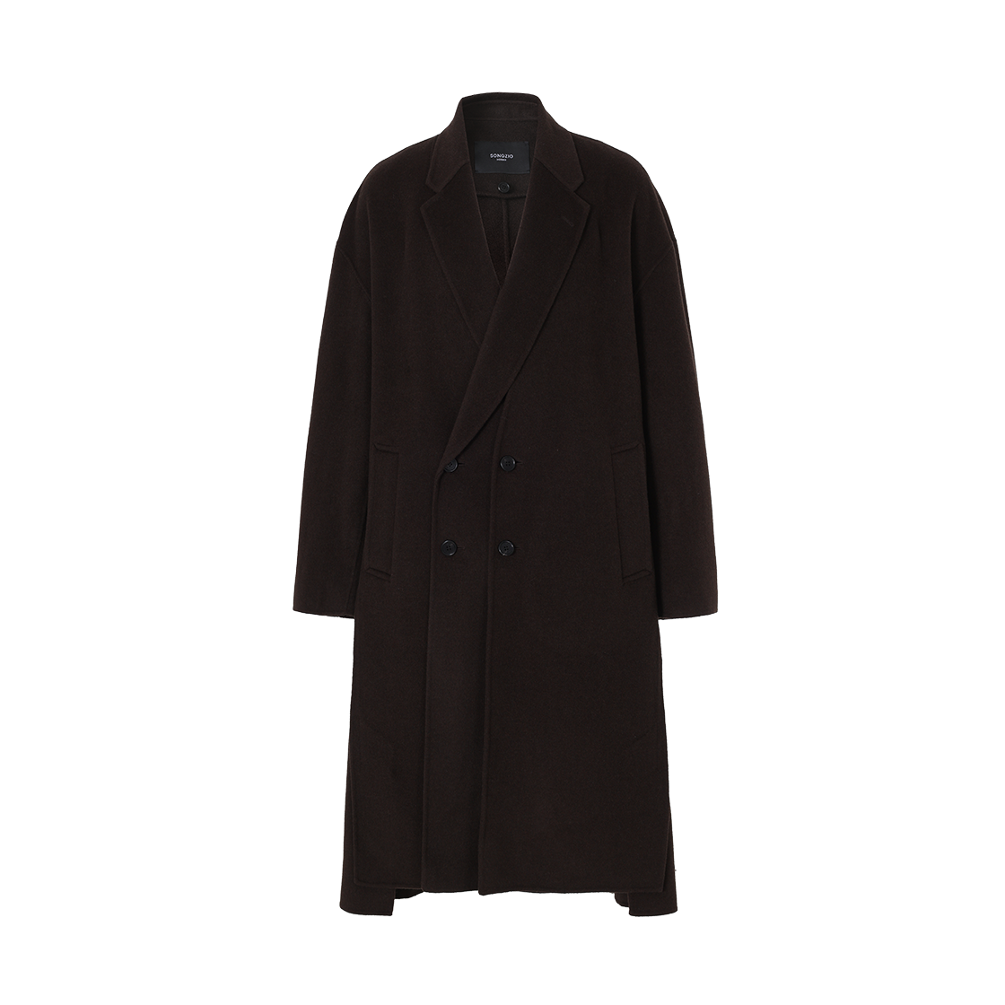 SH6HC602BR SONGZIO HOMME Flare Meta Handmade Coat Brown