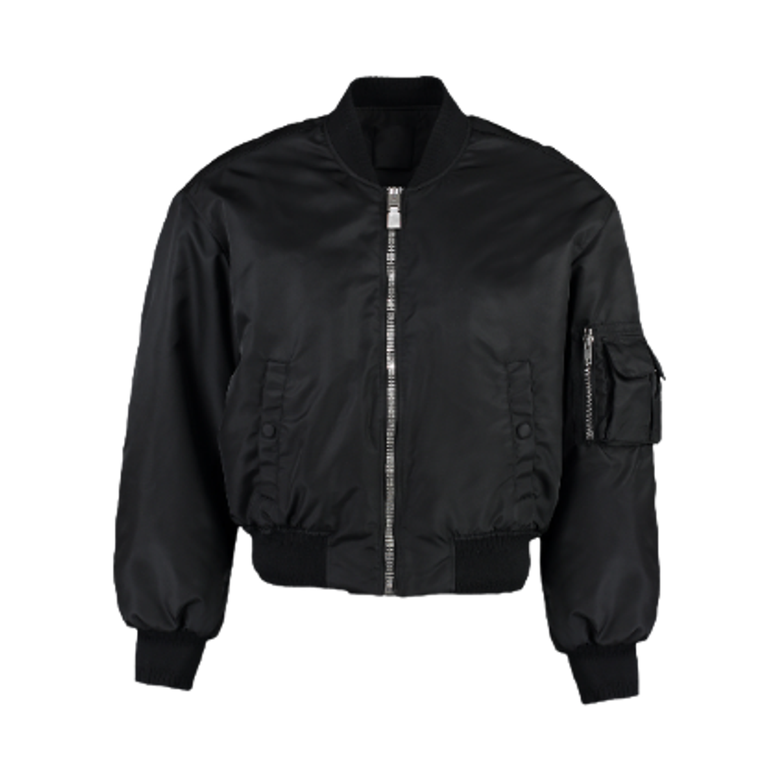 (W) 지방시 나일론 봄버 자켓 블랙((W) Givenchy Nylon Bomber Jacket Black)