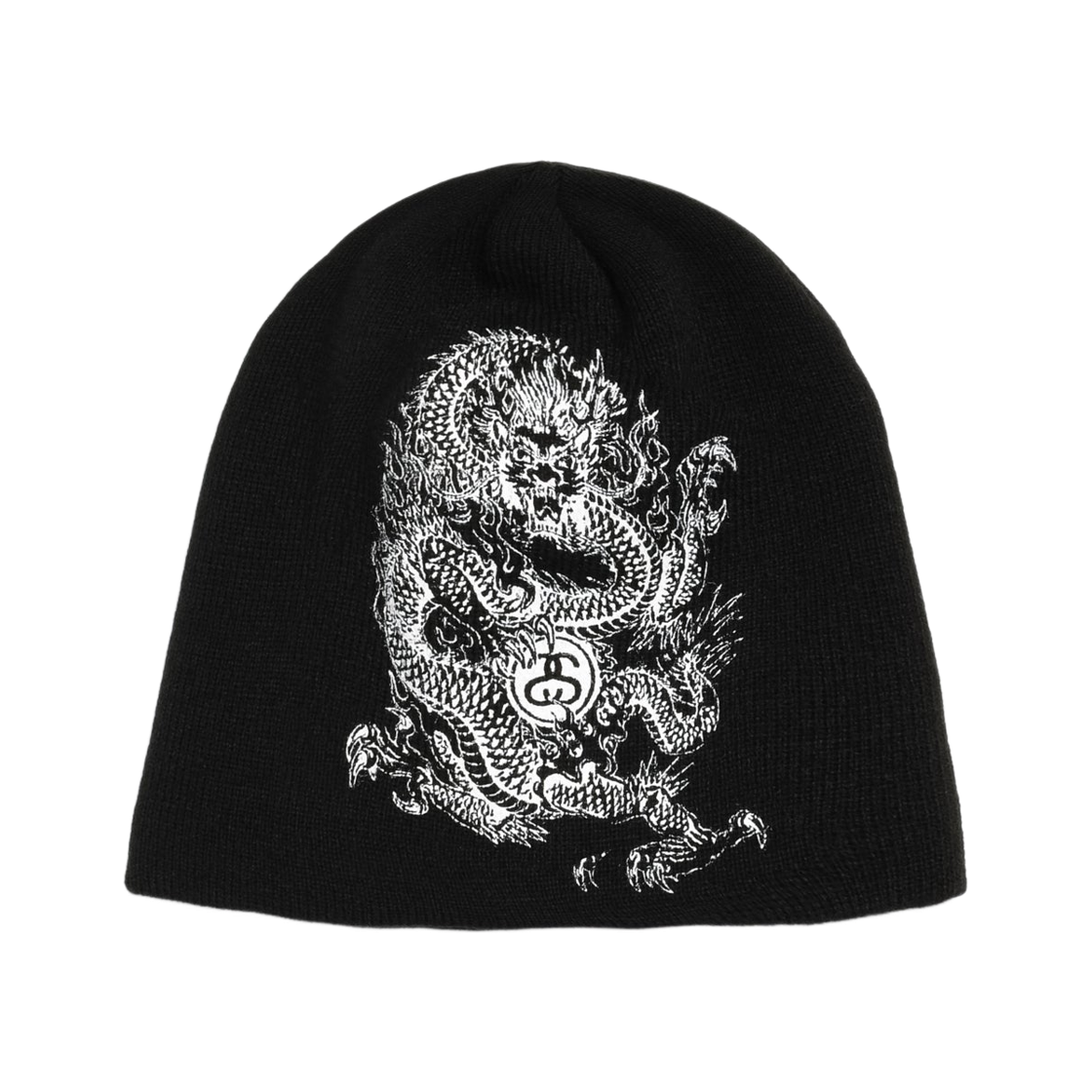 1321246 Stussy Skullcap Dragon Print Black