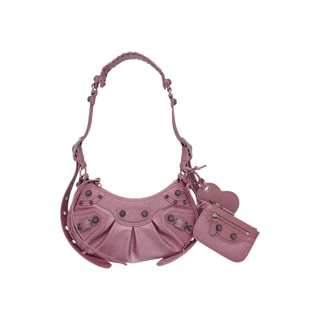 ITT83A9G5DAM Balenciaga Sparkling Fabric Le Cagole XS Shoulder Bag