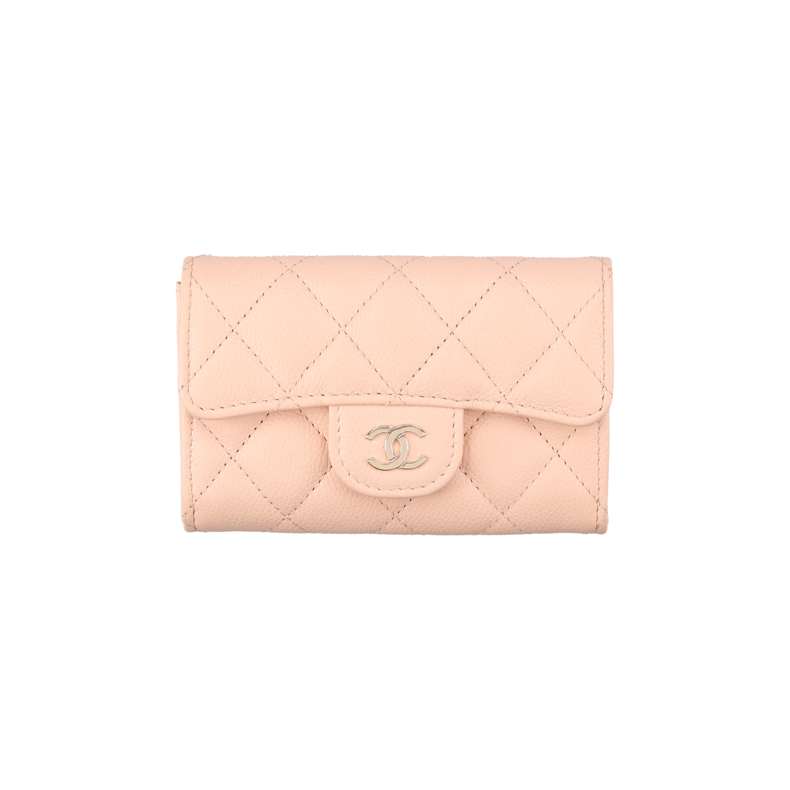 IT8K85SVNA7K Chanel Classic Card Wallet AP0214 Beige Calfskin with Gold Hardware