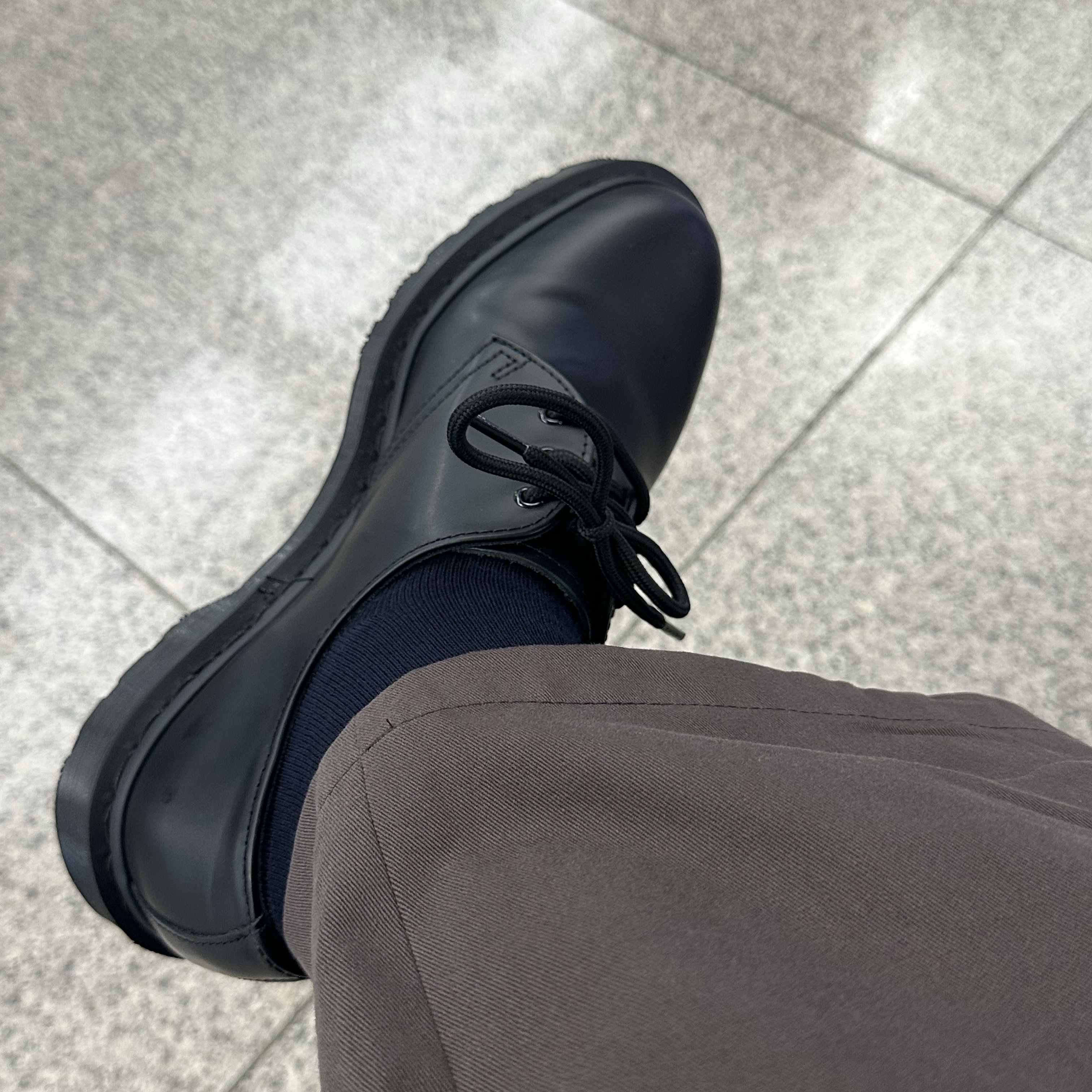 Dr. Martens 1461 Mono Black 착용 스타일 - 1