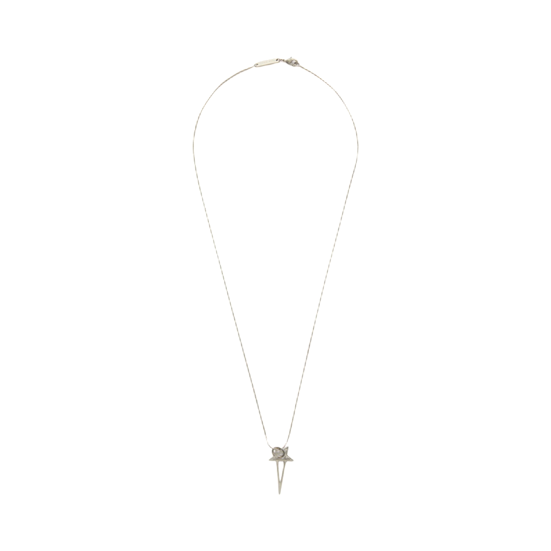 rj0000066mmt-128 Rick Owens Pentagram Charm in Palladio Brass Palladio