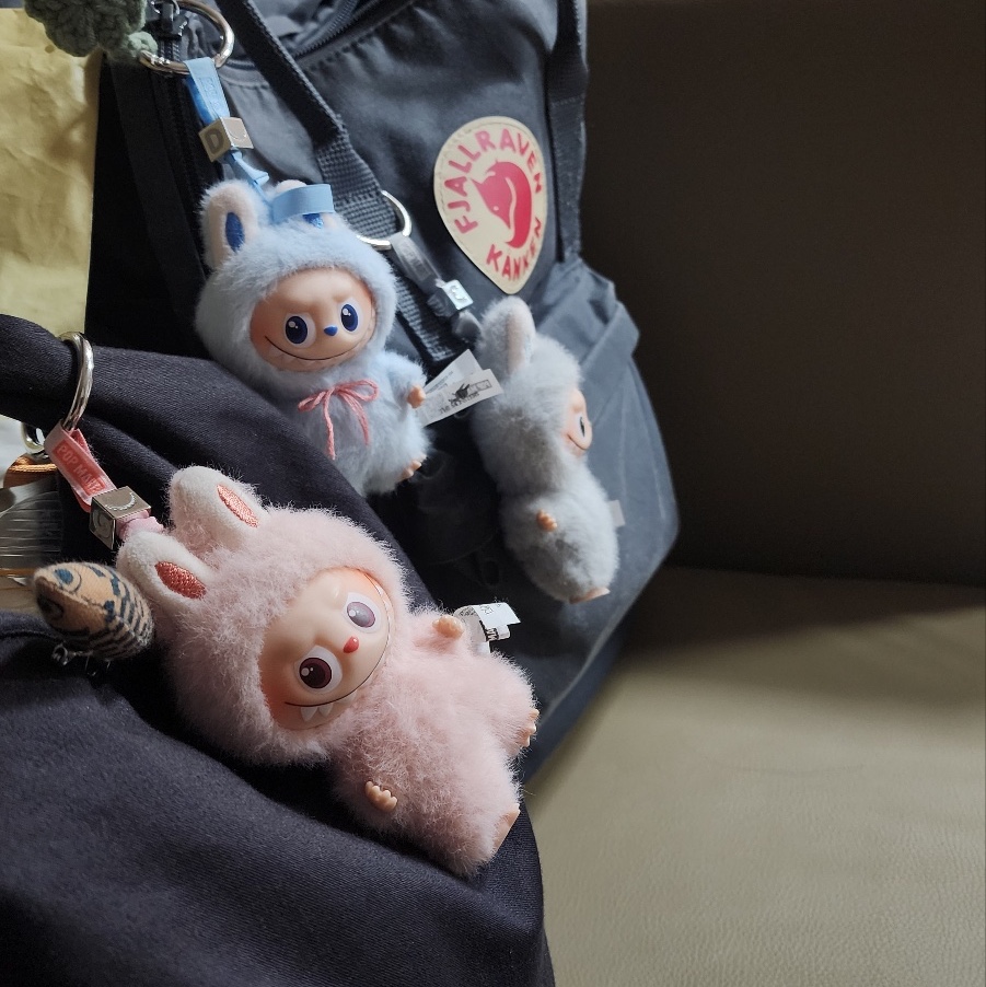 Pop Mart Labubu The Monsters Pin For Love Series Vinyl Plush Pendant Sealed Case (A-M) (1 Blind Box), Pop Mart Labubu The Monsters Pin For Love Series Vinyl Plush Pendant (A-M) C (Opened Case) 착용 스타일 - 2