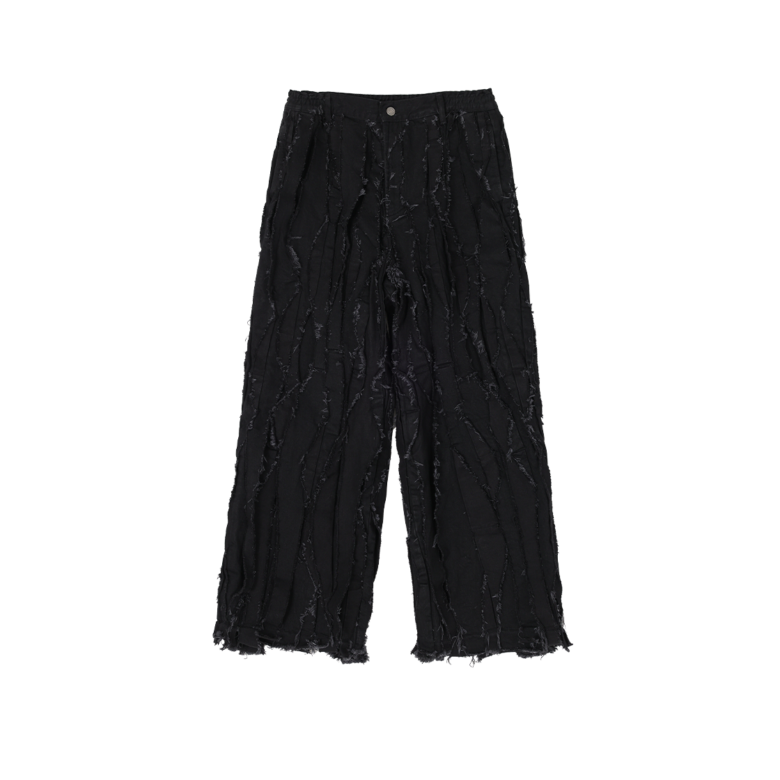 SH5PT731BK SONGZIO COLLECTION Asymmetric Pleats Denim Black