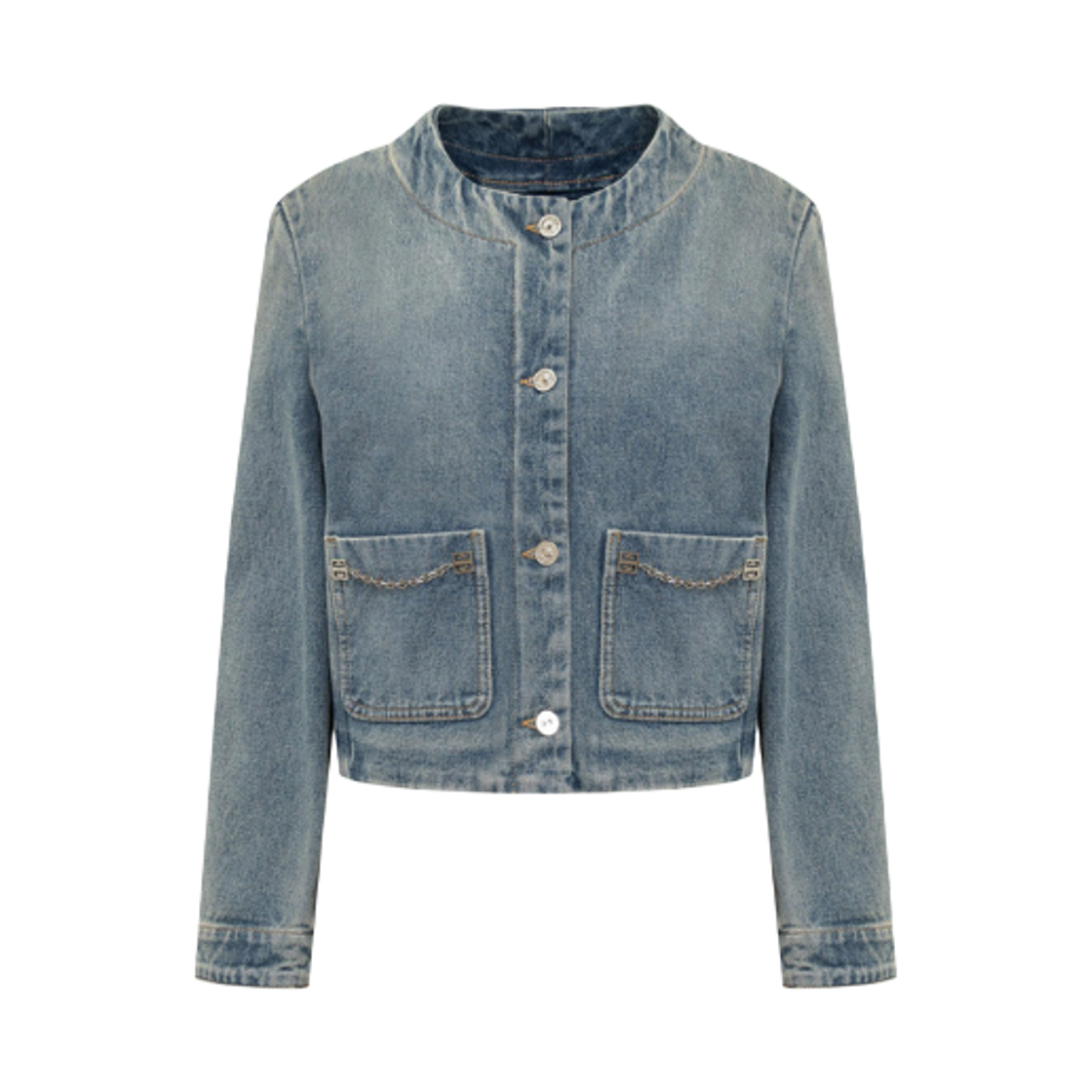 (W) 지방시 데님 자켓 미디움 블루((W) Givenchy Denim Jacket Medium Blue)