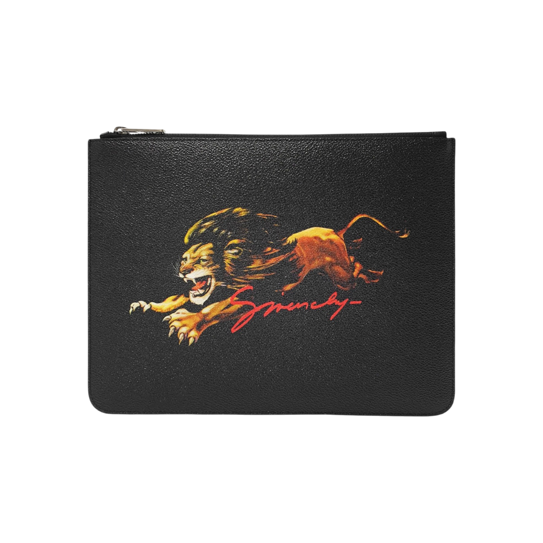 ITGS4DNNVIQM Givenchy Black Lion Print Clutch