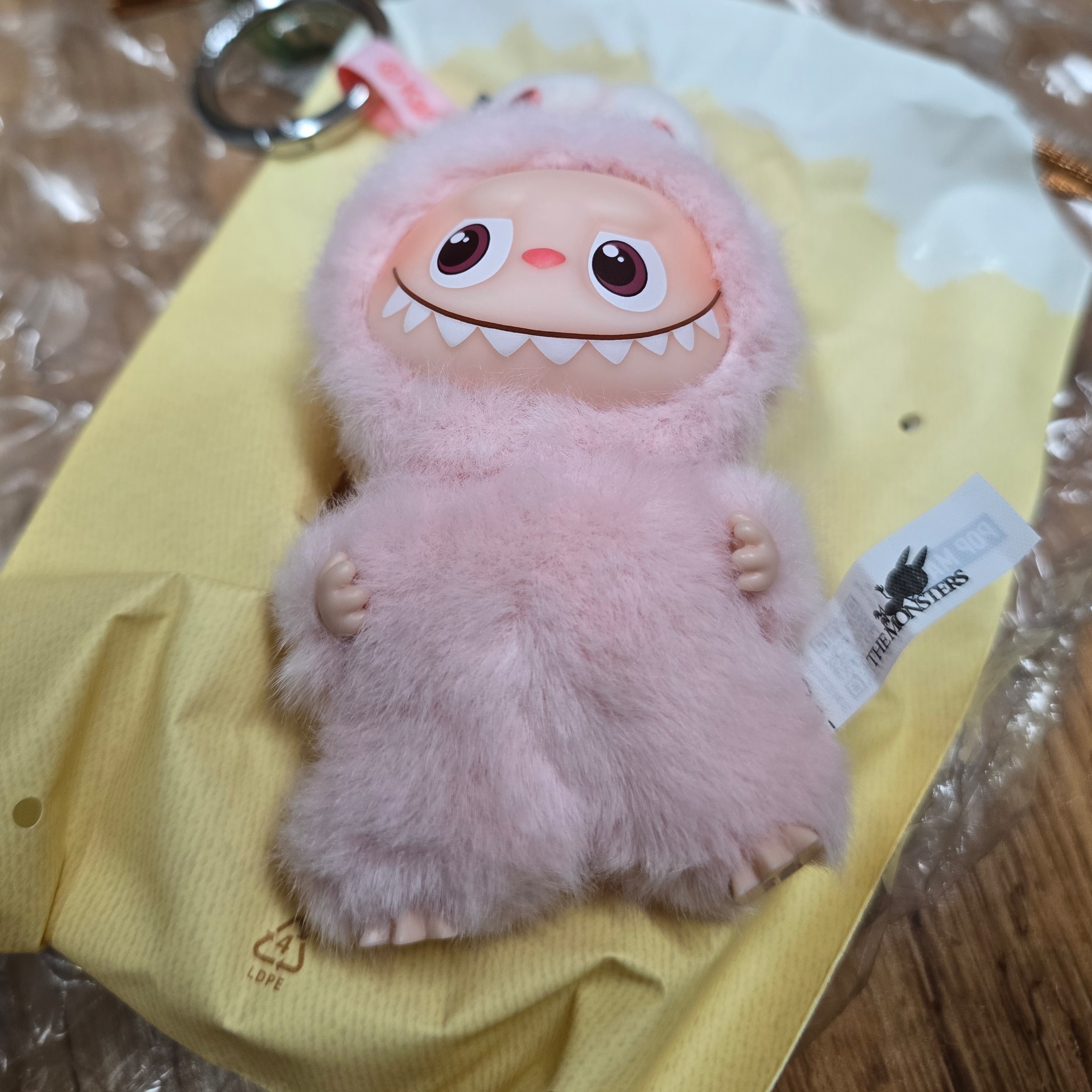 Pop Mart Labubu The Monsters Pin For Love Series Vinyl Plush Pendant (A-M) G (Opened Case) 착용 스타일