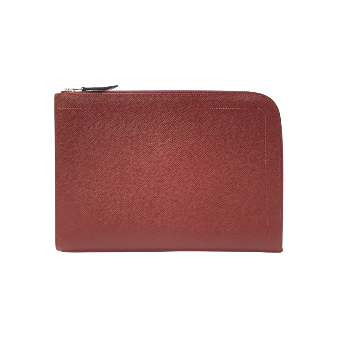 ITEB36Q3B43M Hermes Burgundy Pouch Zip Tablet Clutch