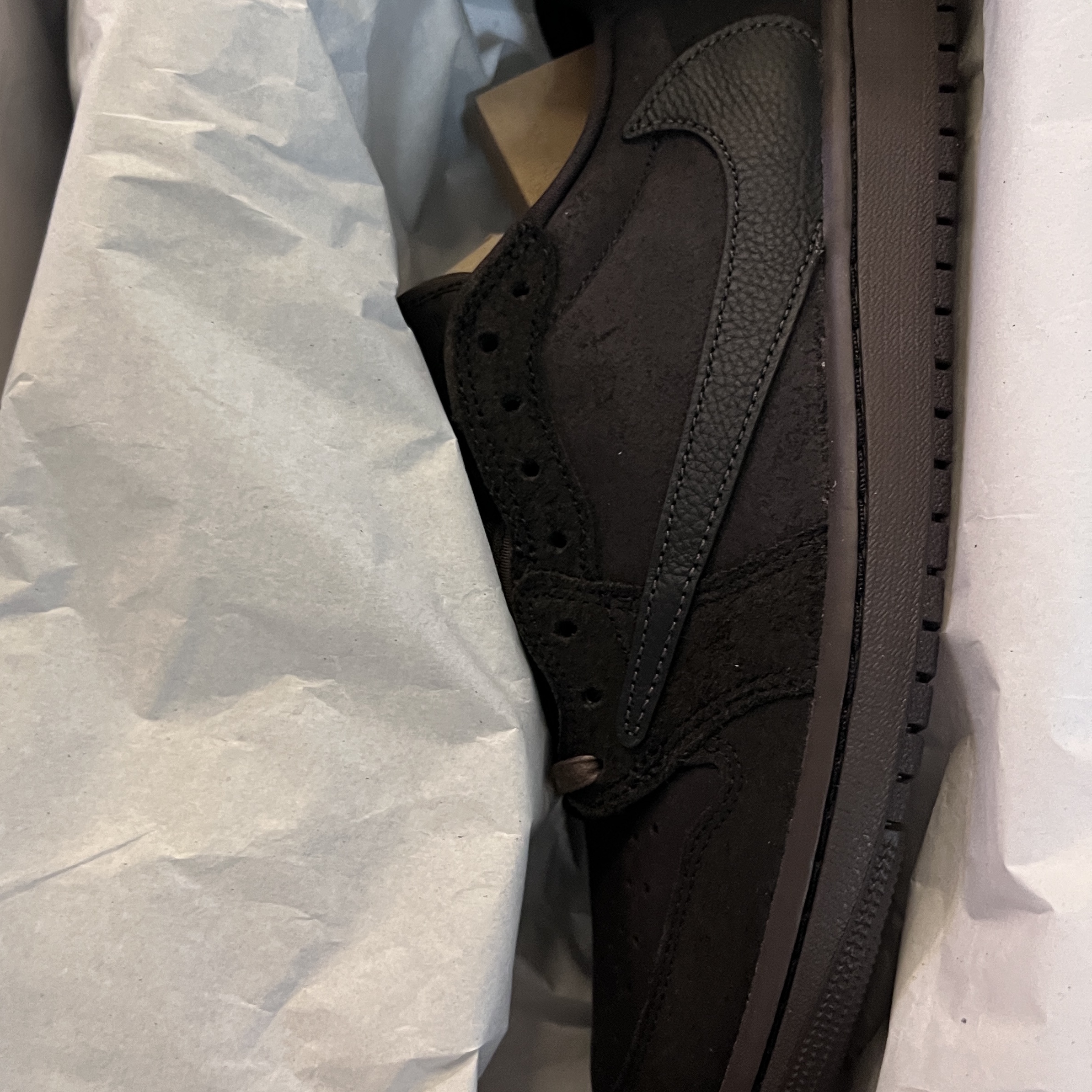 (PS) Jordan 1 x Travis Scott Retro Low OG SP Velvet Brown and Dark Mocha 착용 스타일