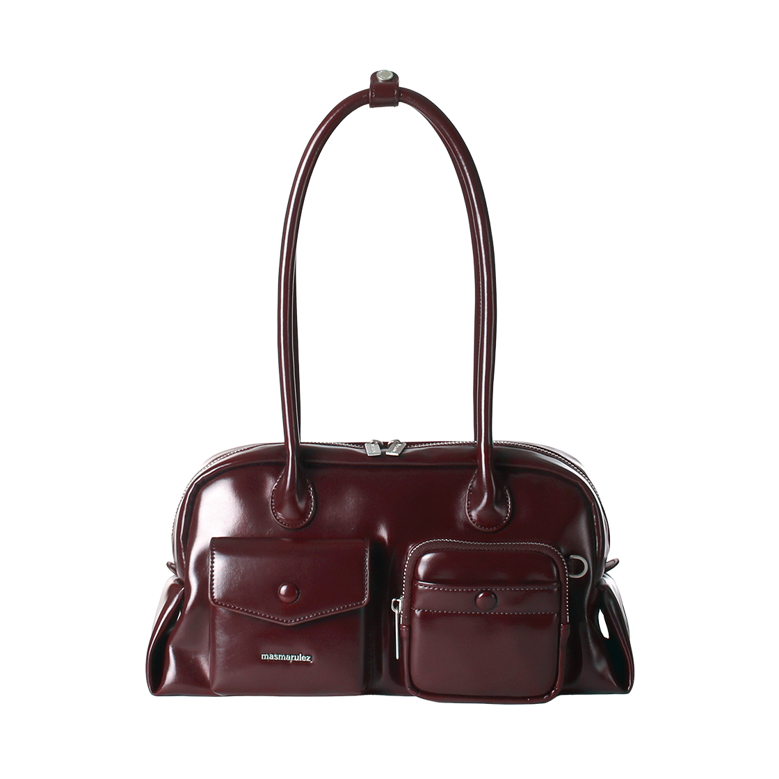 CMLTSDBBGD MASMARULEZ Chaming leather shoulder bag_Burgundy