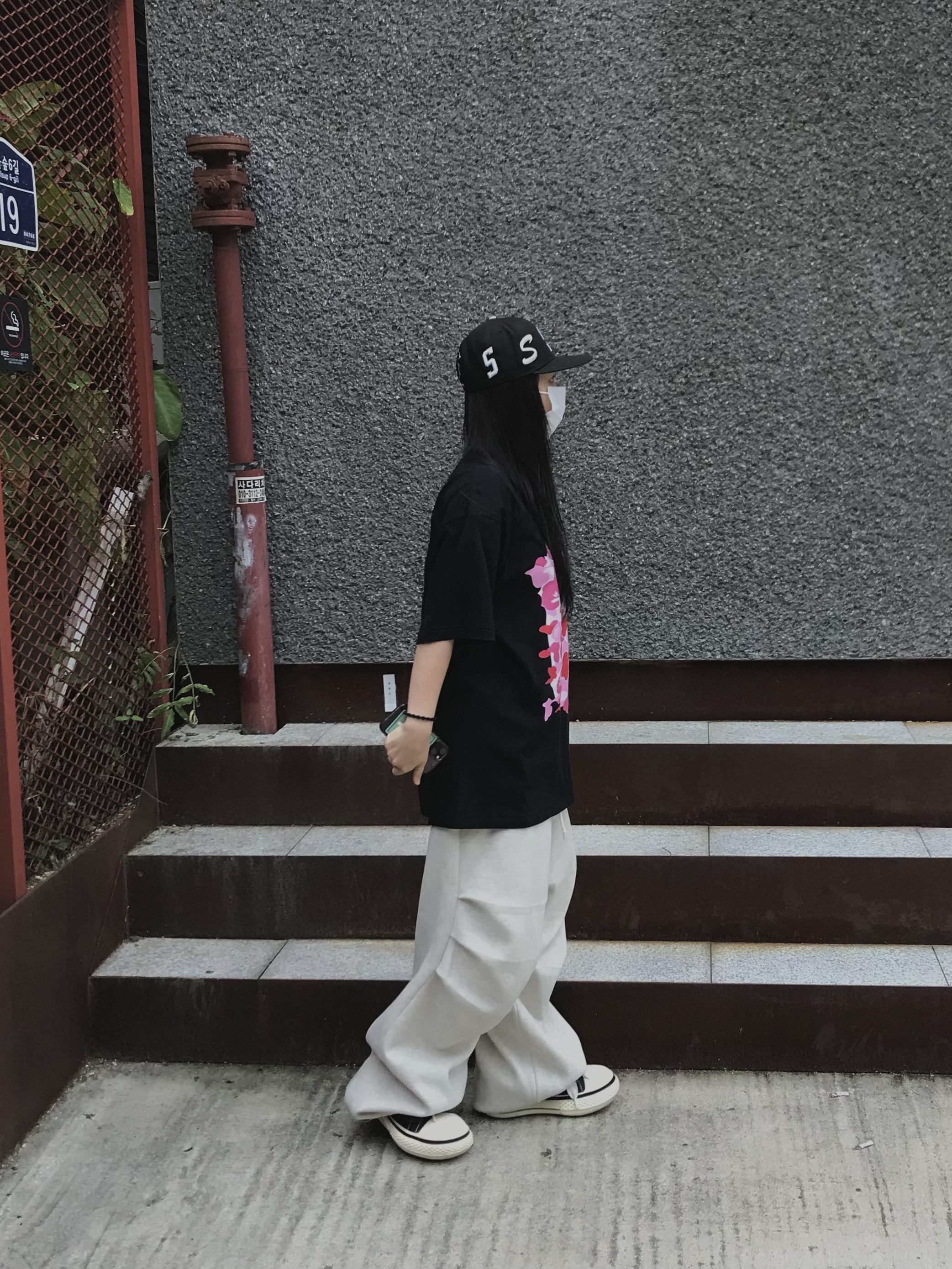 Supreme Multi S Logo New Era Black - 25SS, Old Order x AFGK Canvas Black Green 착용 스타일 - 3